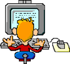 Kid on a computer image